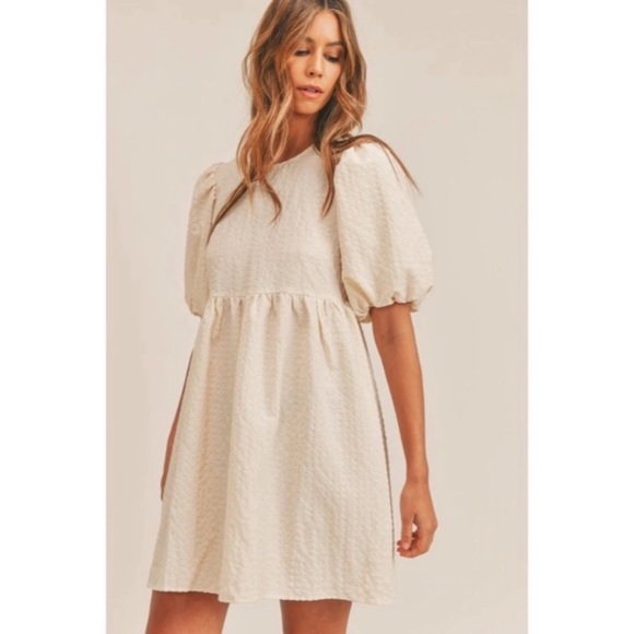 Solai the Label Dresses & Skirts - SOLAI THE LABEL Puff Sleeve Babydoll Dress
